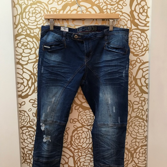 lee distressed jeans